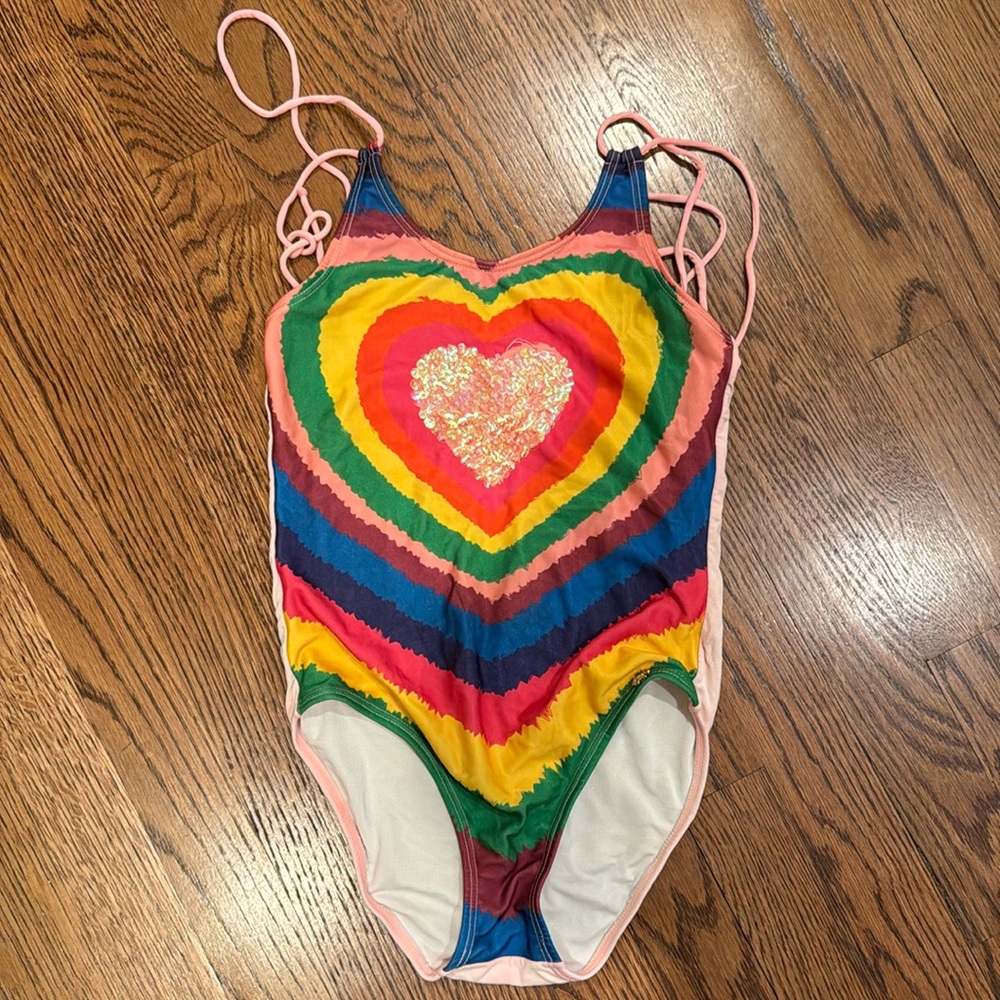 Girls one piece swimsuit